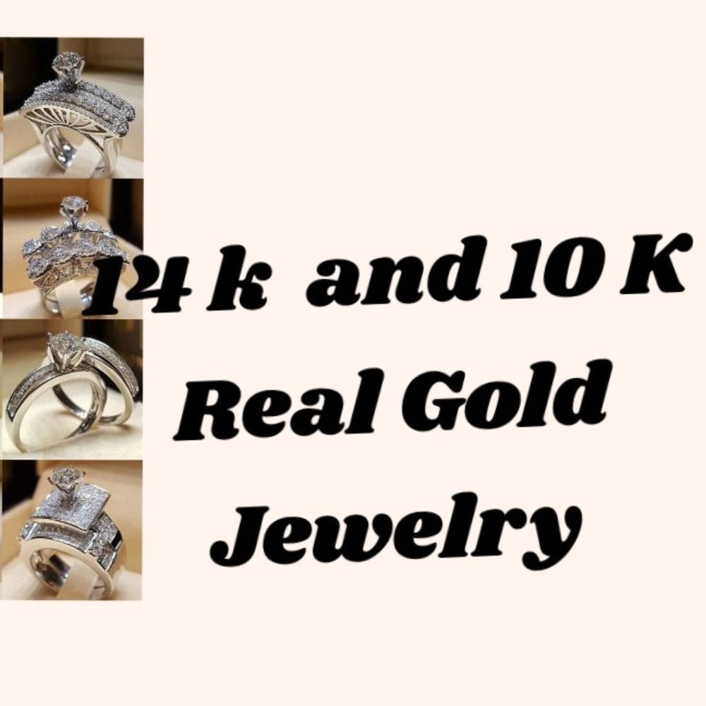 Real 14 k and 10 K Gold Jewelry